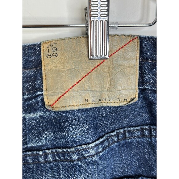 Vintage Sean John Men's Denim Jeans Baggy Size 34 Y2K Hip Hop Streetwear - Picture 4 of 7
